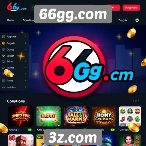 Explorando a interface do site 66gg.com